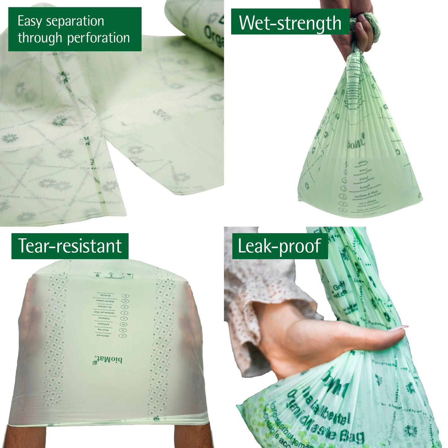 BioMat Composteerbare Afvalzak 60L 10 Stuks per rol