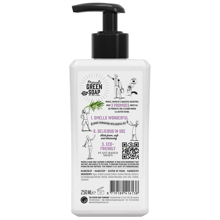 Marcel's Green Soap Microplasticvrije Vegan Handzeep Lavendel & Rozemarijn 250ml