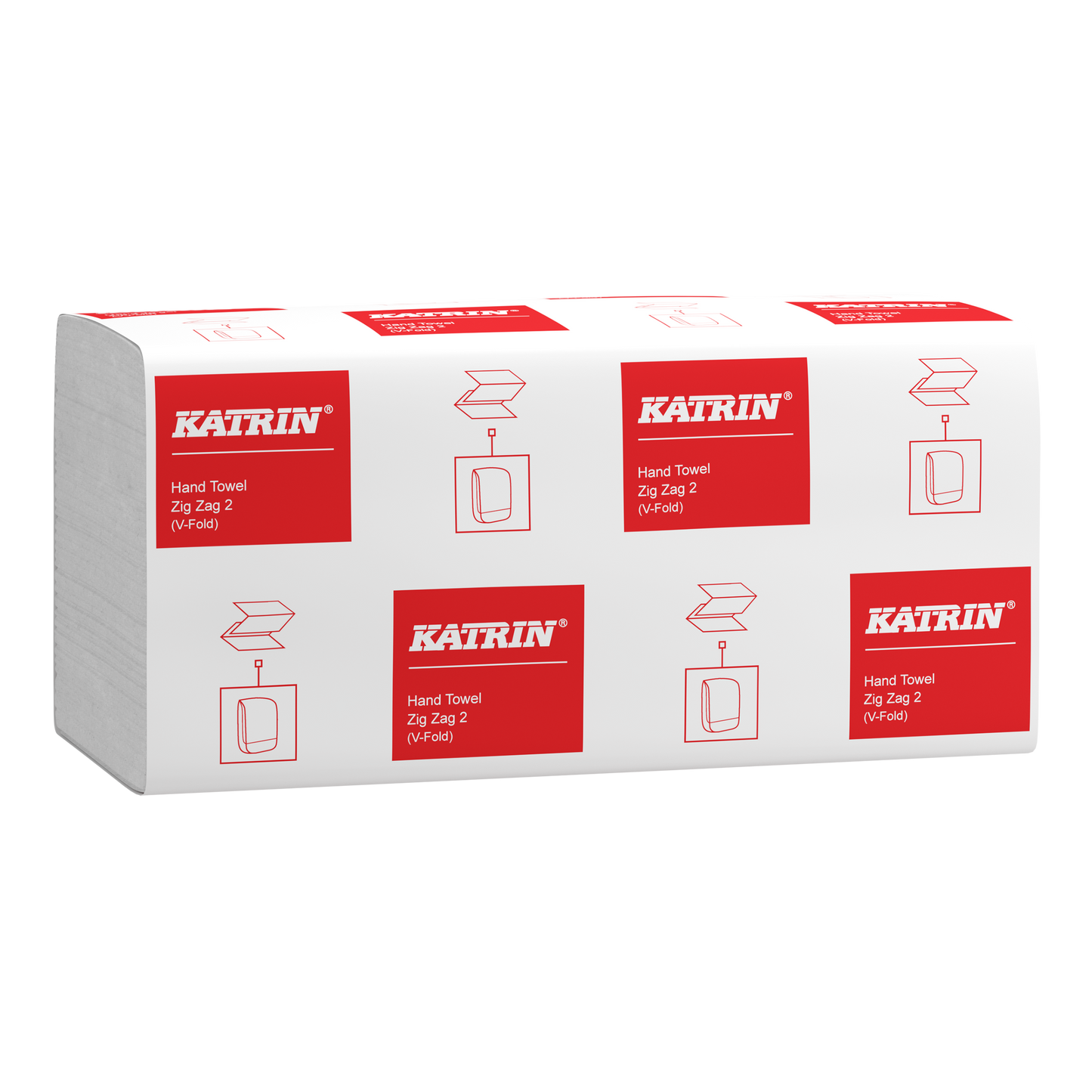 Katrin Classic papieren handdoekjes ZigZag 23CMx22,4CM 20x200ST