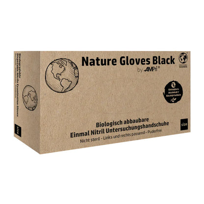 Ampri Nature Gloves biologisch afbreekbare nitril handschoenen van medische kwaliteit per 100 stuks
