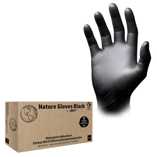 Ampri Nature Gloves biologisch afbreekbare nitril handschoenen van medische kwaliteit per 100 stuks