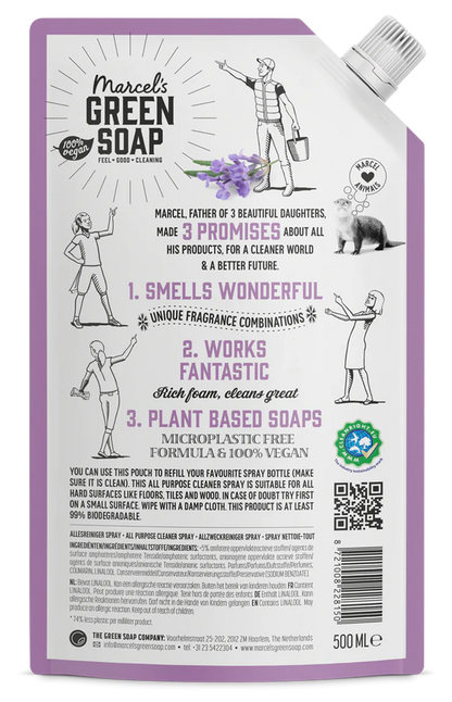 Marcel's Green Soap Allesreiniger Spray Refill Lavendel & Rozemarijn