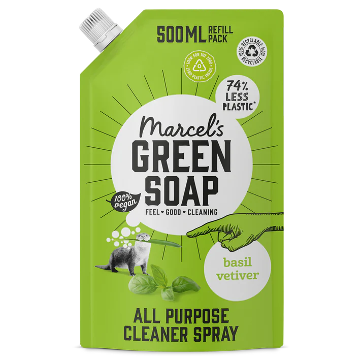Marcel's Green Soap Allesreiniger Spray Refill Basilicum & Vetiver 500ml