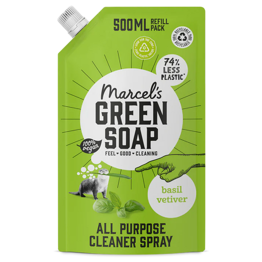 Marcel's Green Soap Allesreiniger Spray Refill Basilicum & Vetiver 500ml