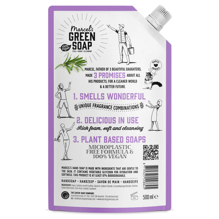 Marcel's Green Soap Handzeep Refill Lavendel & Rozemarijn 500ml