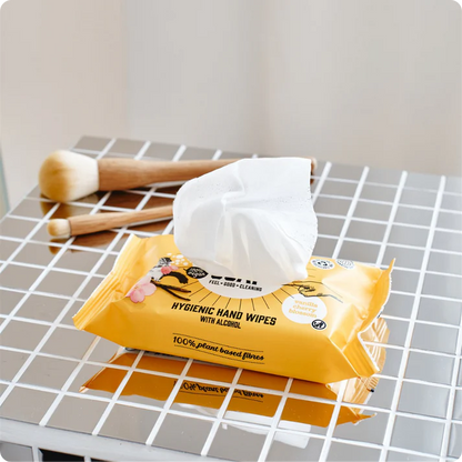 Marcel's Green Soap Hygiënische Handdoekjes Vanille & Kersenbloesem met Alcohol