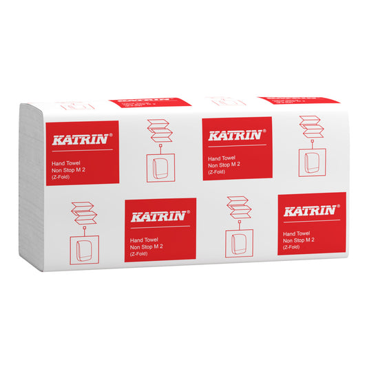 Katrin Classic non-stop papieren handdoekjes Z-fold M2 24CMx20,3CM per 25x160ST