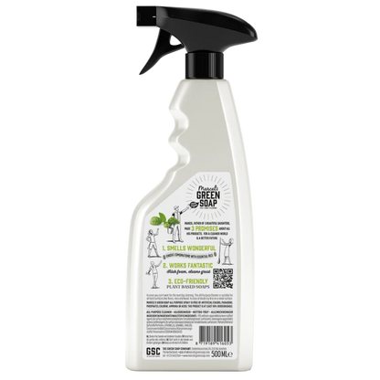 Marcel's Green Soap Biologisch Afbreekbare Allesreiniger spray Basilicum & Vetiver 500ml