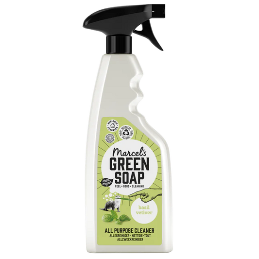 Marcel's Green Soap Biologisch Afbreekbare Allesreiniger spray Basilicum & Vetiver 500ml