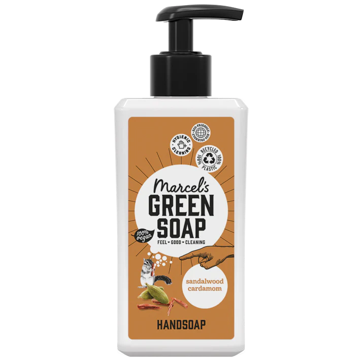 Marcel's Green Soap Microplasticvrije Vegan Handzeep Sandelhout & Kardemom 250ml